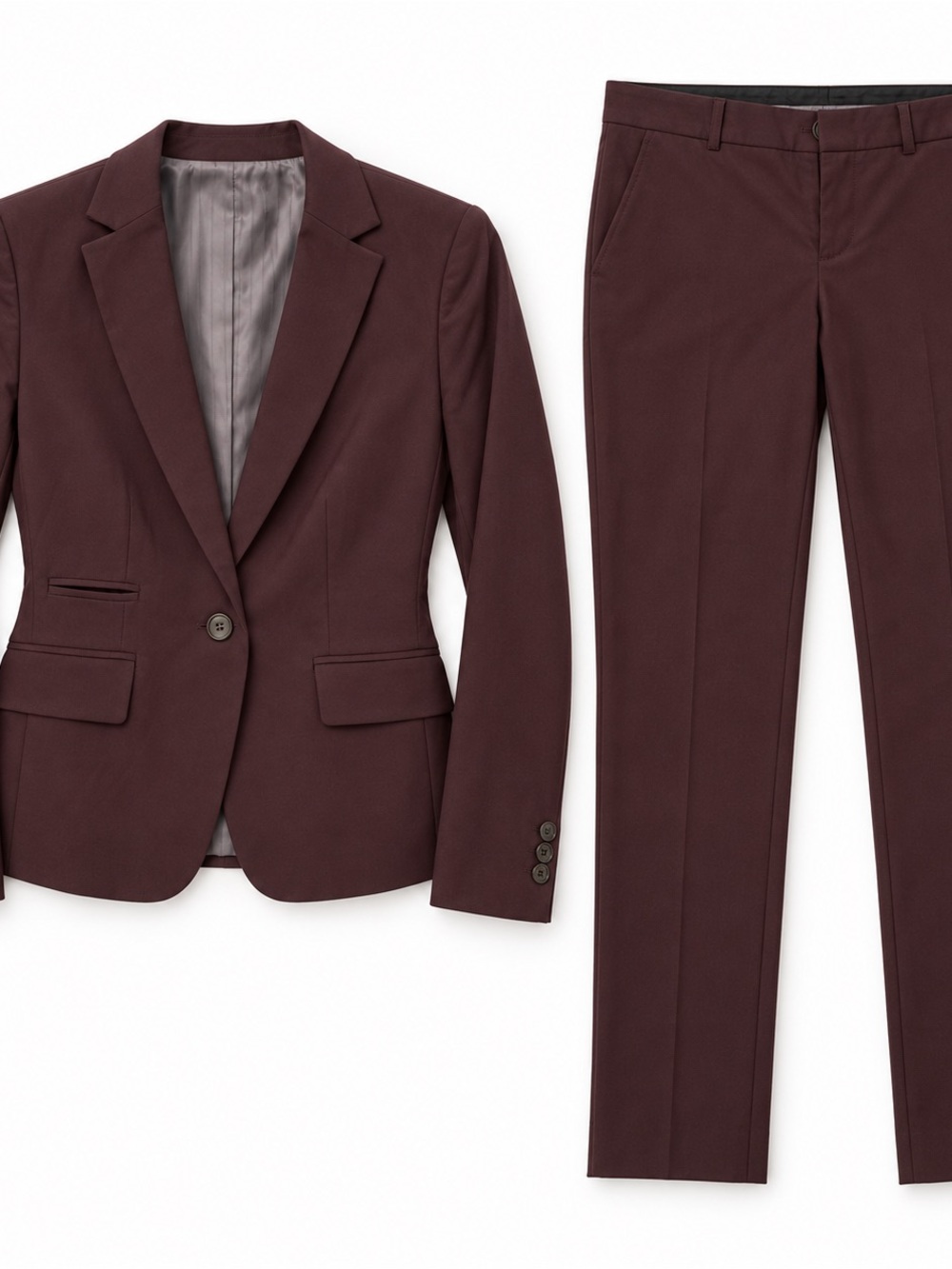 Banana Republic Women's Burgundy Blazer and Pants Set